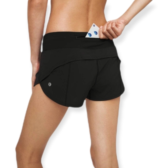 Lululemon Black Speed Up 2.5" Shorts Size 4